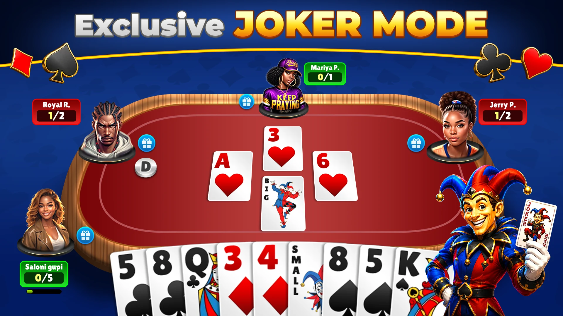 Spades Online Card Game Joker screenshot