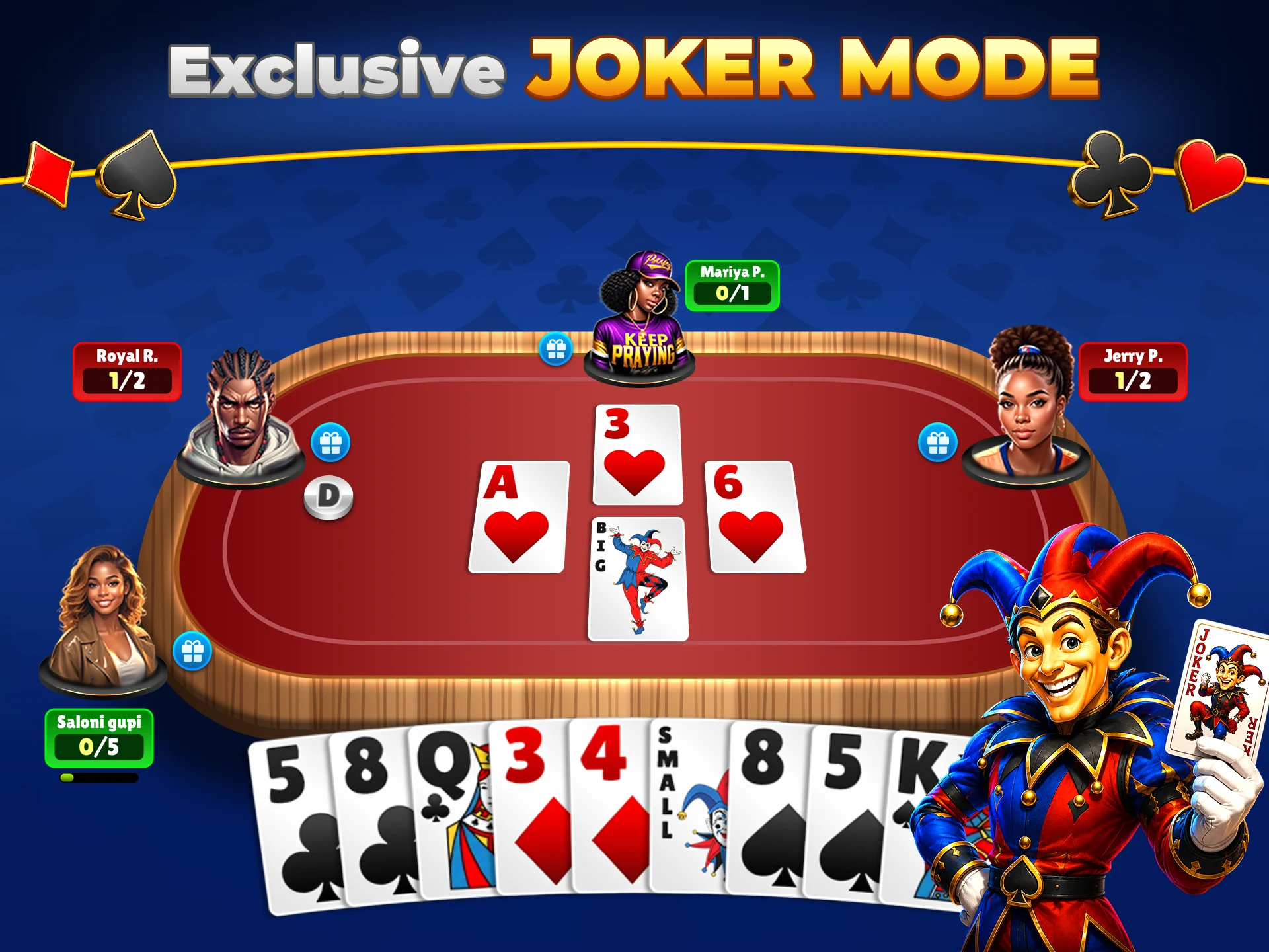 Spades Online Card Game Joker screenshot